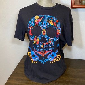 Disney Coco Skull Black T-shirt